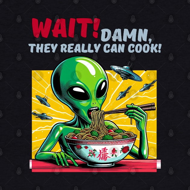 Alien likes human food by ViaSabo